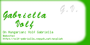 gabriella volf business card